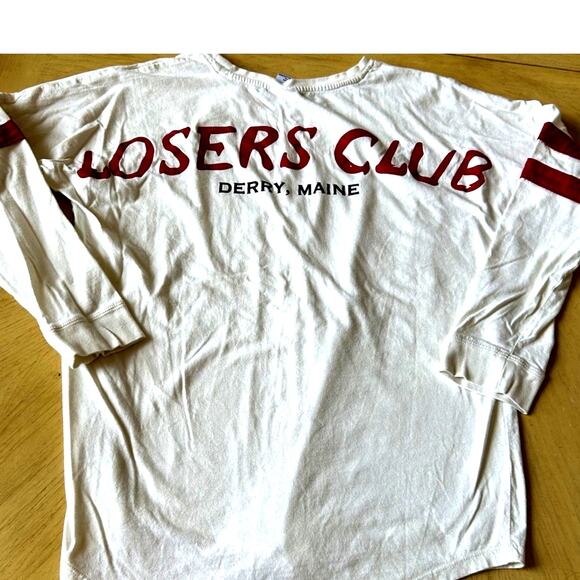 IT Losers Club Shirt Long Sleeve Halloween Pennywise Horror Movie Book Clown M - Picture 2 of 12